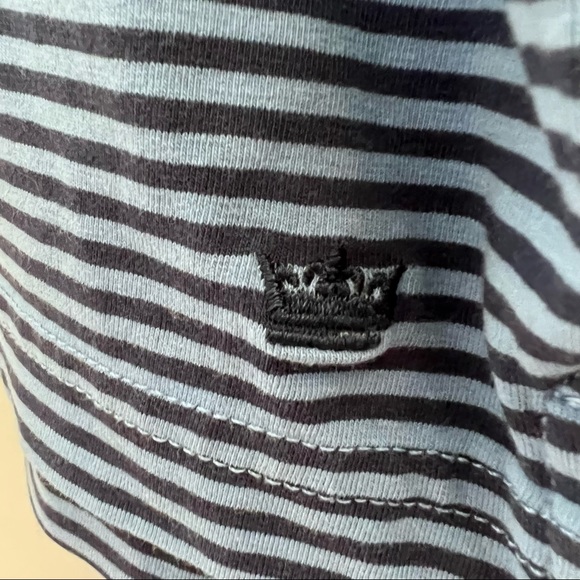 Peter Millar pocket front striped polo with embroidered left sleeve XL - Picture 6 of 8